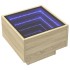 Mesa auxiliar con LED madera ingeniería roble Sonoma