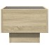 Mesa auxiliar con LED madera ingeniería roble Sonoma