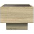 Mesa auxiliar con LED madera ingeniería roble Sonoma