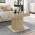 Mesa de centro y LED madera ingeniería roble Sonoma 50x50x45