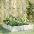 Arriate de acero blanco 100x100x33,5