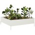 Arriate de acero blanco 100x100x33,5