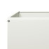 Arriate de acero blanco 100x100x33,5