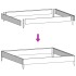 Arriate de acero blanco 100x100x33,5