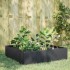Arriate de acero gris antracita 100x100x25