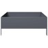 Arriate de acero gris antracita 100x100x25