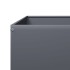 Arriate de acero gris antracita 100x100x25
