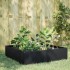 Arriate de acero negro 100x100x25