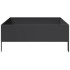Arriate de acero negro 100x100x25