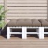 Cojín de asiento de jardín de tela gris taupe 120x80x12
