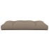 Cojín de asiento de jardín de tela gris taupe 120x80x12