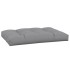 Cojín para sofá de palets de tela gris 120x80x12