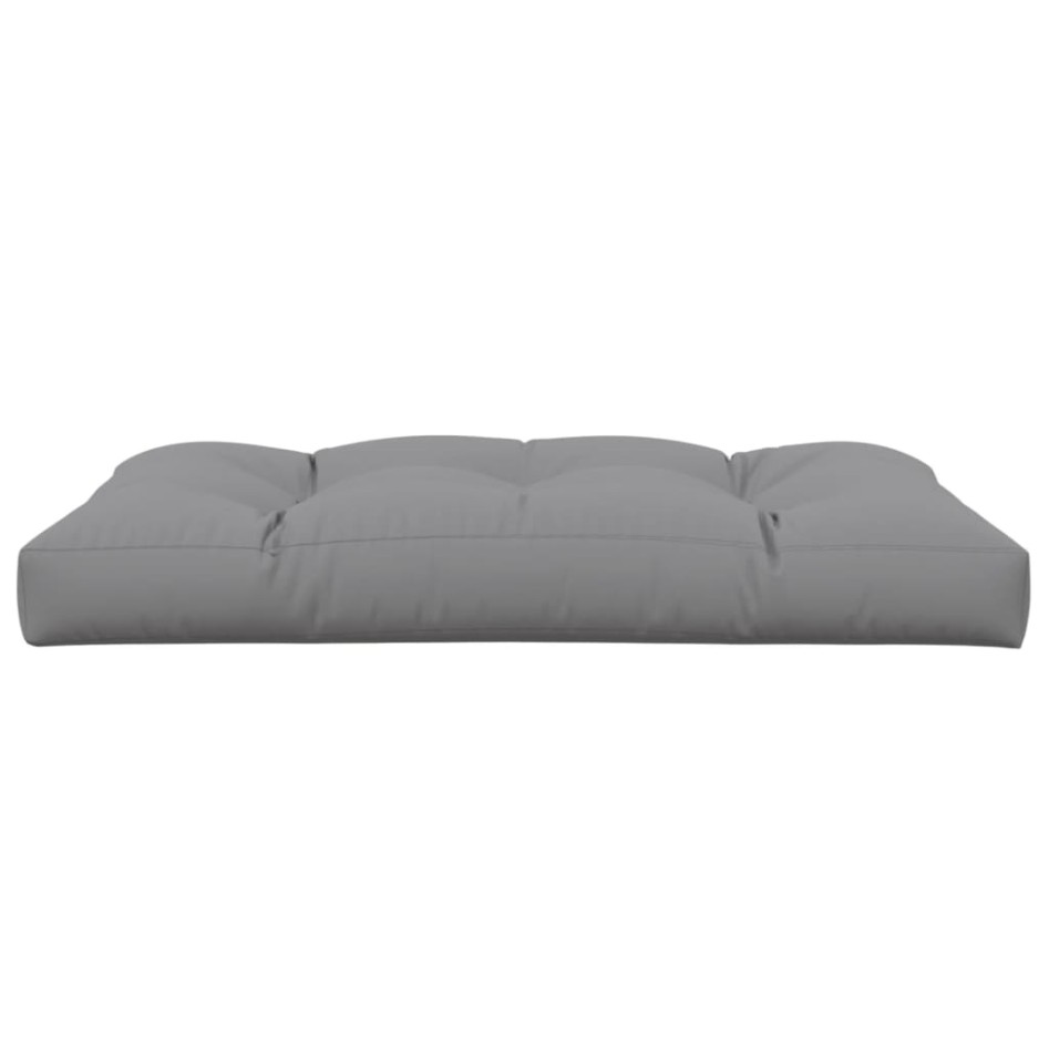 Cojín para sofá de palets de tela gris 120x80x12