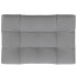 Cojín para sofá de palets de tela gris 120x80x12