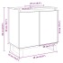 Armario de baño madera de ingeniería roble Sonoma 58x33x60