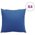 Cojines de sofá 4 unidades tela azul royal 60x60