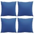 Cojines de sofá 4 unidades tela azul royal 60x60