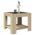 Mesa de centro y LED madera ingeniería roble Sonoma 53x53x45