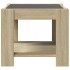 Mesa de centro y LED madera ingeniería roble Sonoma 53x53x45