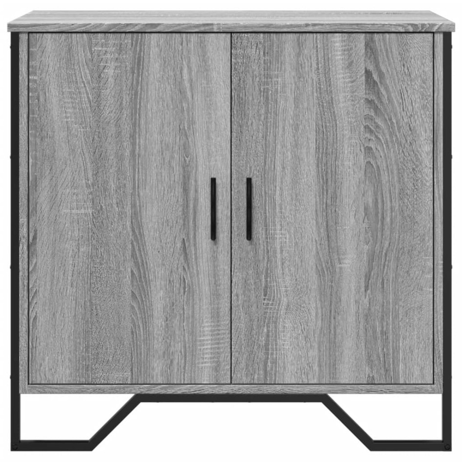 Aparador madera de ingeniería gris Sonoma 78x35,5x74,5