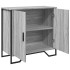 Aparador madera de ingeniería gris Sonoma 78x35,5x74,5
