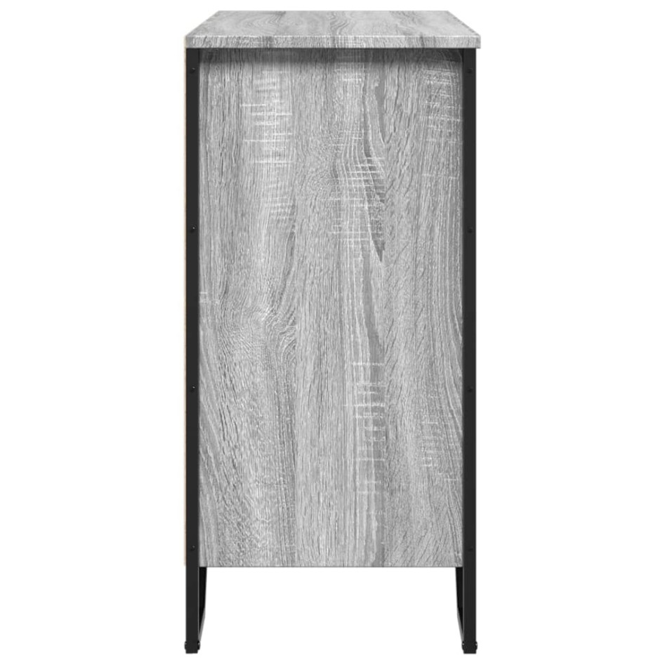 Aparador madera de ingeniería gris Sonoma 78x35,5x74,5