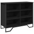 Aparador madera de ingeniería negro 91x35,5x74,5