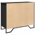 Aparador madera de ingeniería negro 91x35,5x74,5