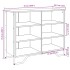 Aparador madera de ingeniería negro 91x35,5x74,5