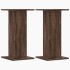 Soportes de plantas 2 uds madera marrón roble 30x30x60