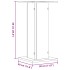 Soportes de plantas 2 uds madera marrón roble 30x30x60