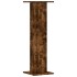 Soportes para plantas 2 uds madera roble ahumado 30x30x95