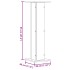 Soportes para plantas 2 uds madera roble ahumado 30x30x95
