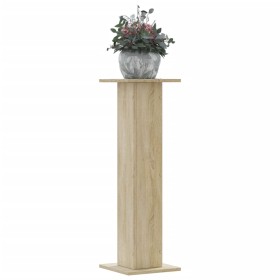 Soportes para plantas 2 uds madera roble Sonoma 30x30x95