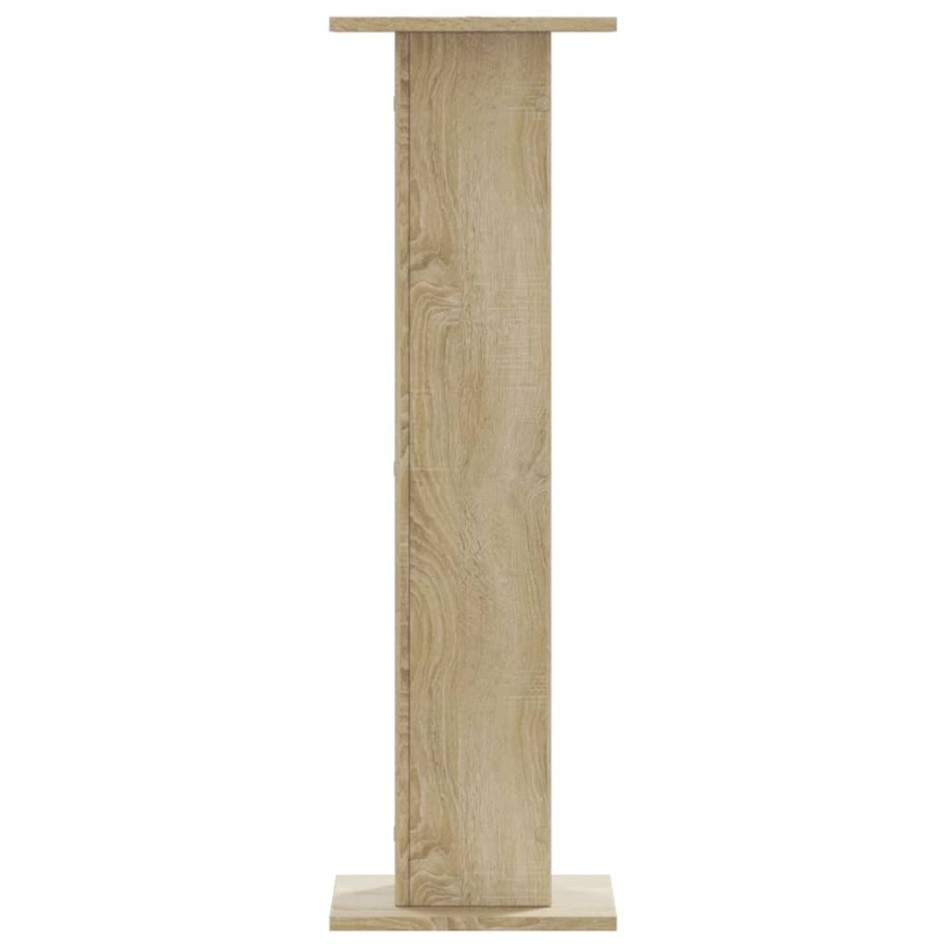 Soportes para plantas 2 uds madera roble Sonoma 30x30x95