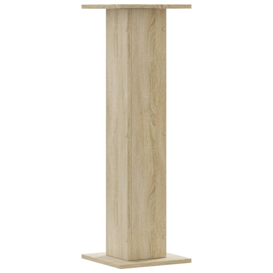 Soportes para plantas 2 uds madera roble Sonoma 30x30x95