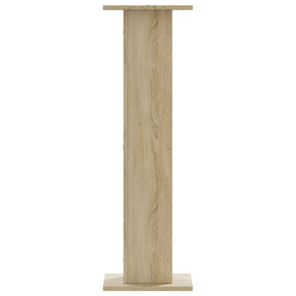 Soportes para plantas 2 uds madera roble Sonoma 30x30x95