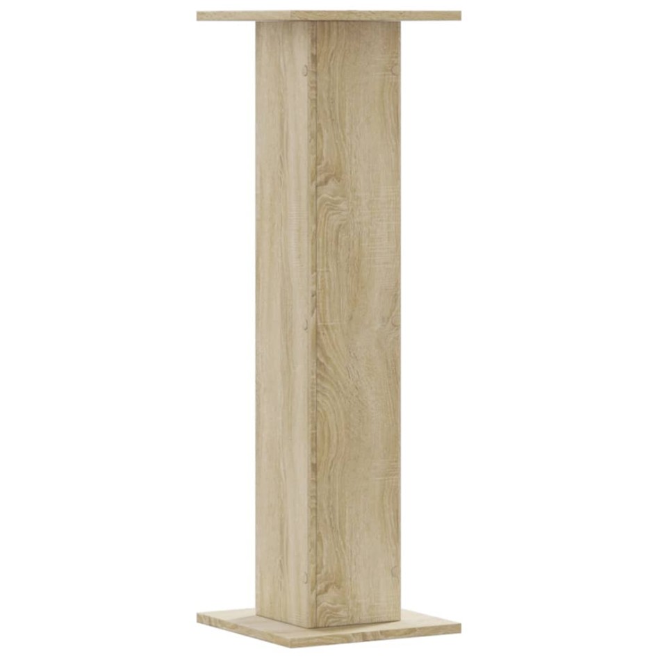 Soportes para plantas 2 uds madera roble Sonoma 30x30x95