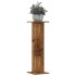 Soportes para plantas 2 uds madera roble envejecido 30x30x95