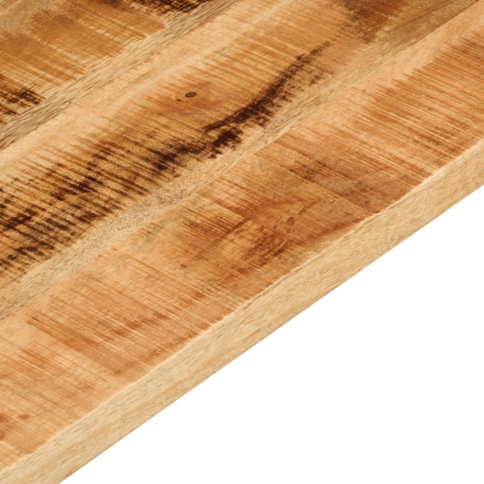 Tablero de mesa rectangular madera mango rugosa 80x60x2,5