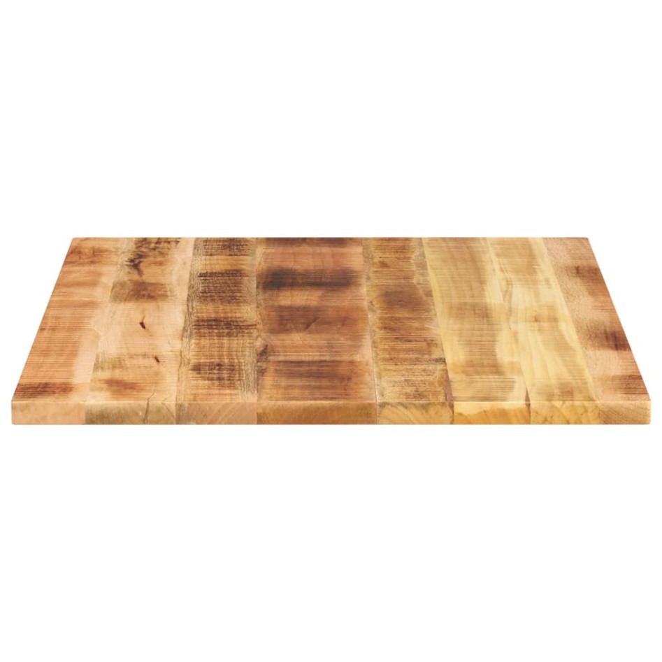 Tablero de mesa rectangular madera mango rugosa 90x80x2,5