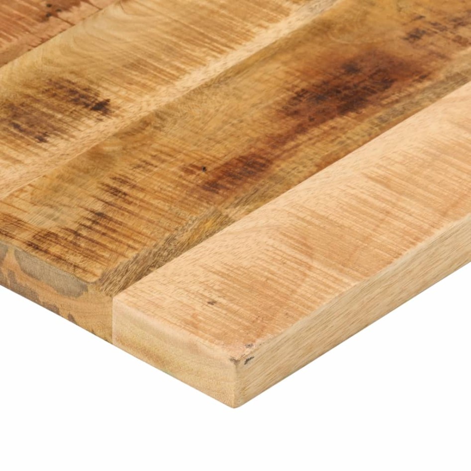 Tablero de mesa rectangular madera mango rugosa 90x80x2,5