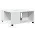 Mesa de centro madera de ingeniería blanca 80x80x40