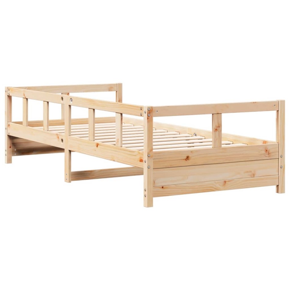 Sofá cama madera maciza de pino blanco 90x200