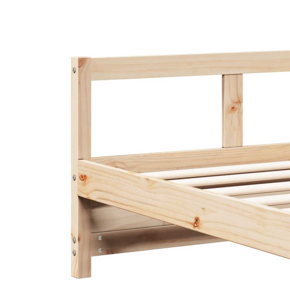 Sofá cama madera maciza de pino blanco 90x200