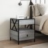 Mesa de centro con Infinity LED gris Sonoma 40x40x51