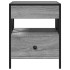 Mesa de centro con Infinity LED gris Sonoma 40x40x51