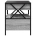 Mesa de centro con Infinity LED gris Sonoma 40x40x51