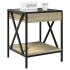 Mesita de noche con Infinity LED roble Sonoma 40x40x49