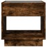 Mesita de noche con Infinity LED roble ahumado 50x50x50